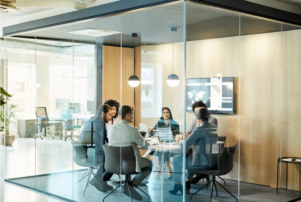 coworkers in a meeting