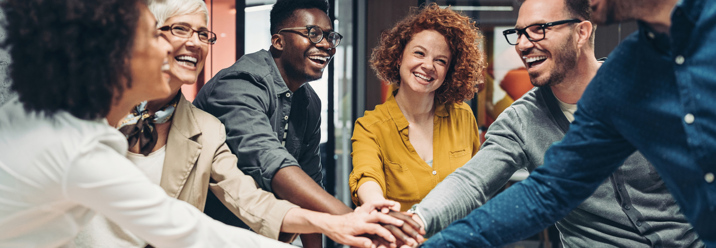 Group celebration in a meeting