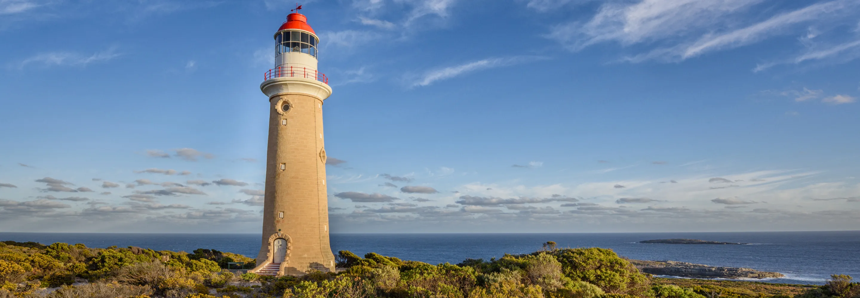 Lighthouse on the coastline