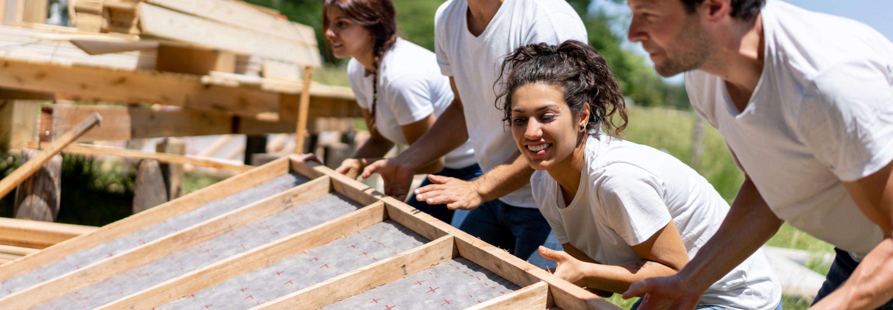 community involvement building a house