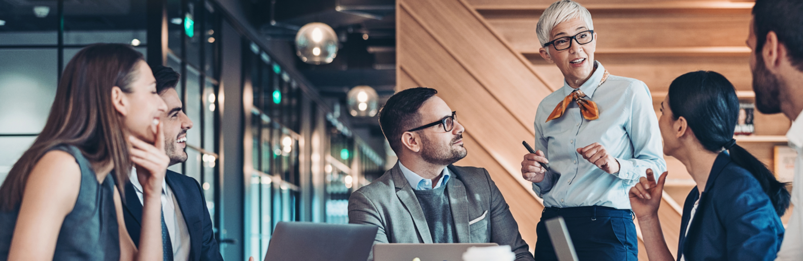 businesspeople in a meeting