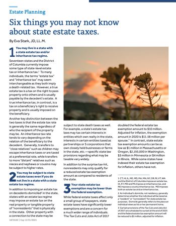 Six things you may not know about state estate taxes