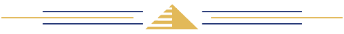 Decorative horizontal divider featuring a ROI's logo icon in gold..