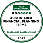 Austin Business Journal The List Austin-Area Financial Planning Firms Silas Park & Associates LLC 2022