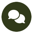 communication bubbles icon