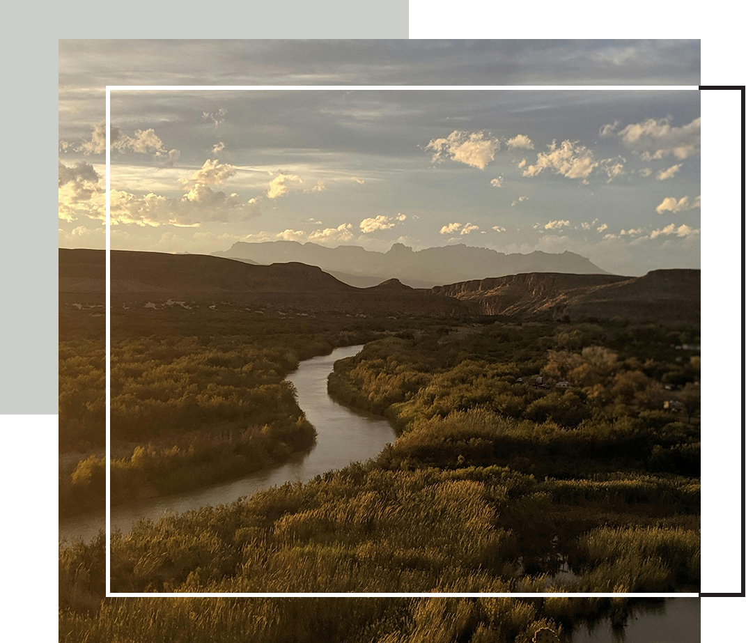 Photo of a river through the mountains