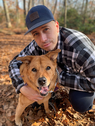 Eric and his dog, Brody