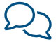 communication bubbles icon