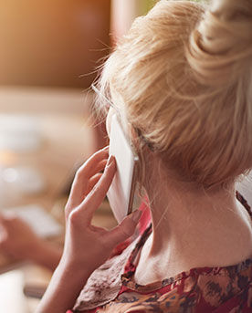Woman with a phone