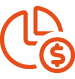 chart-pie-simple-circle-dollar icon