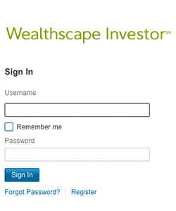 Wealthscape login