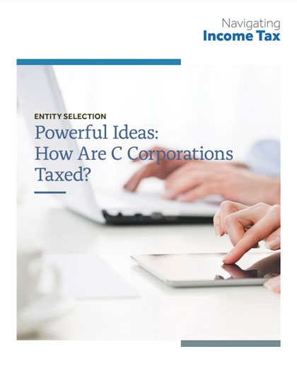 How are C Corporations Taxed?