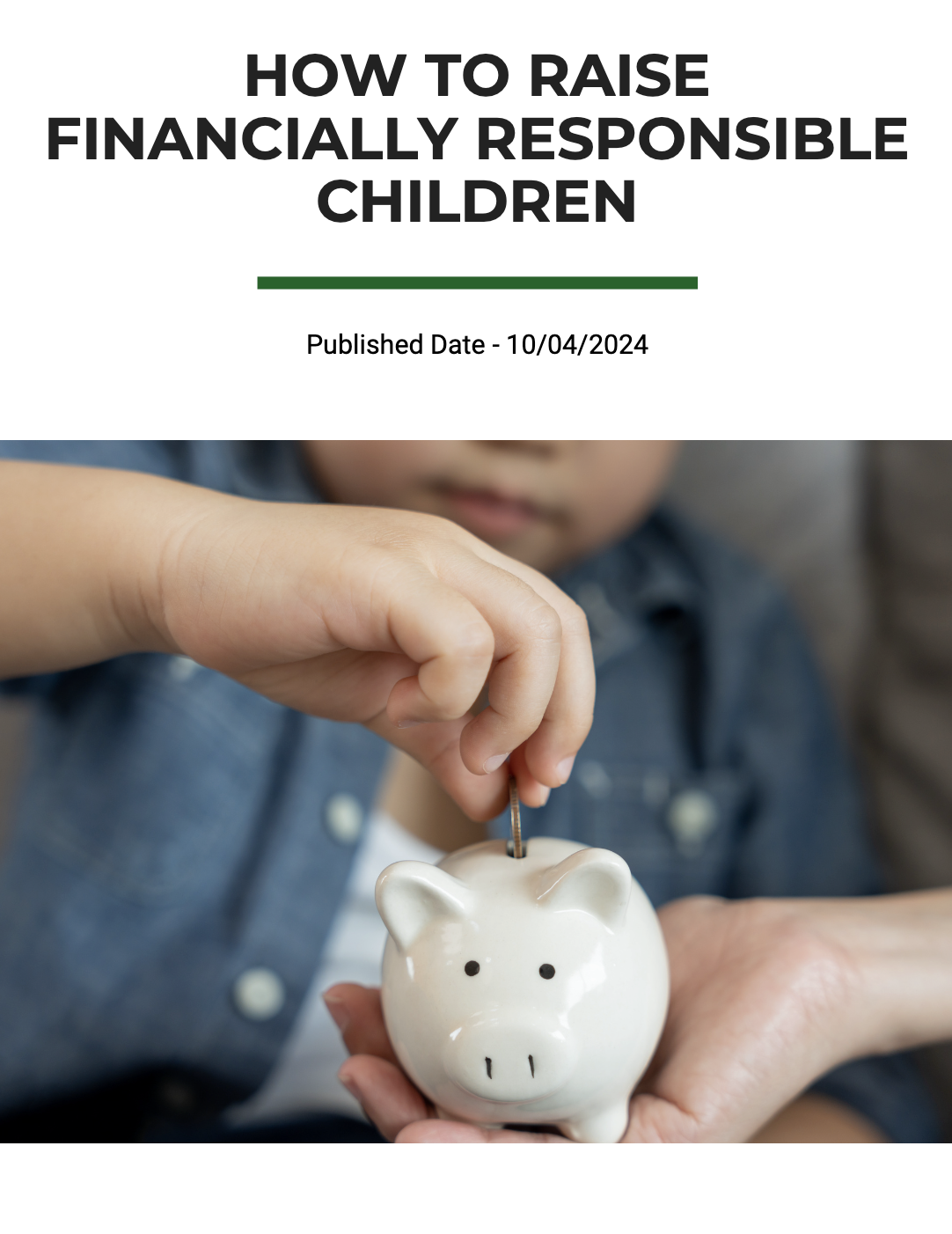 How To Raise Financially Responsible Children