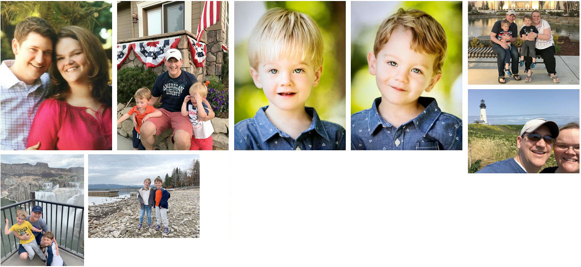 Images of John and his family