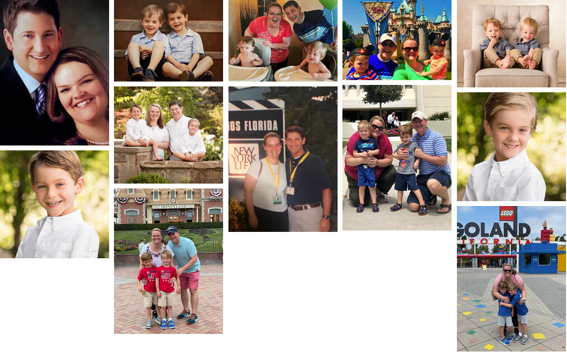 Images of Rebecca Hunter and her family