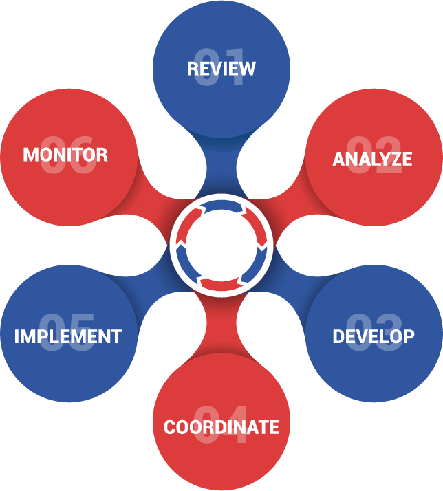 6 Step Process Graphic
