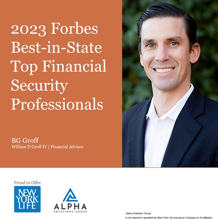 2023 Forbes Best-in-State Top Financial Security Professionals BG Groff photo