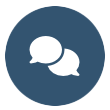 communication bubbles icon
