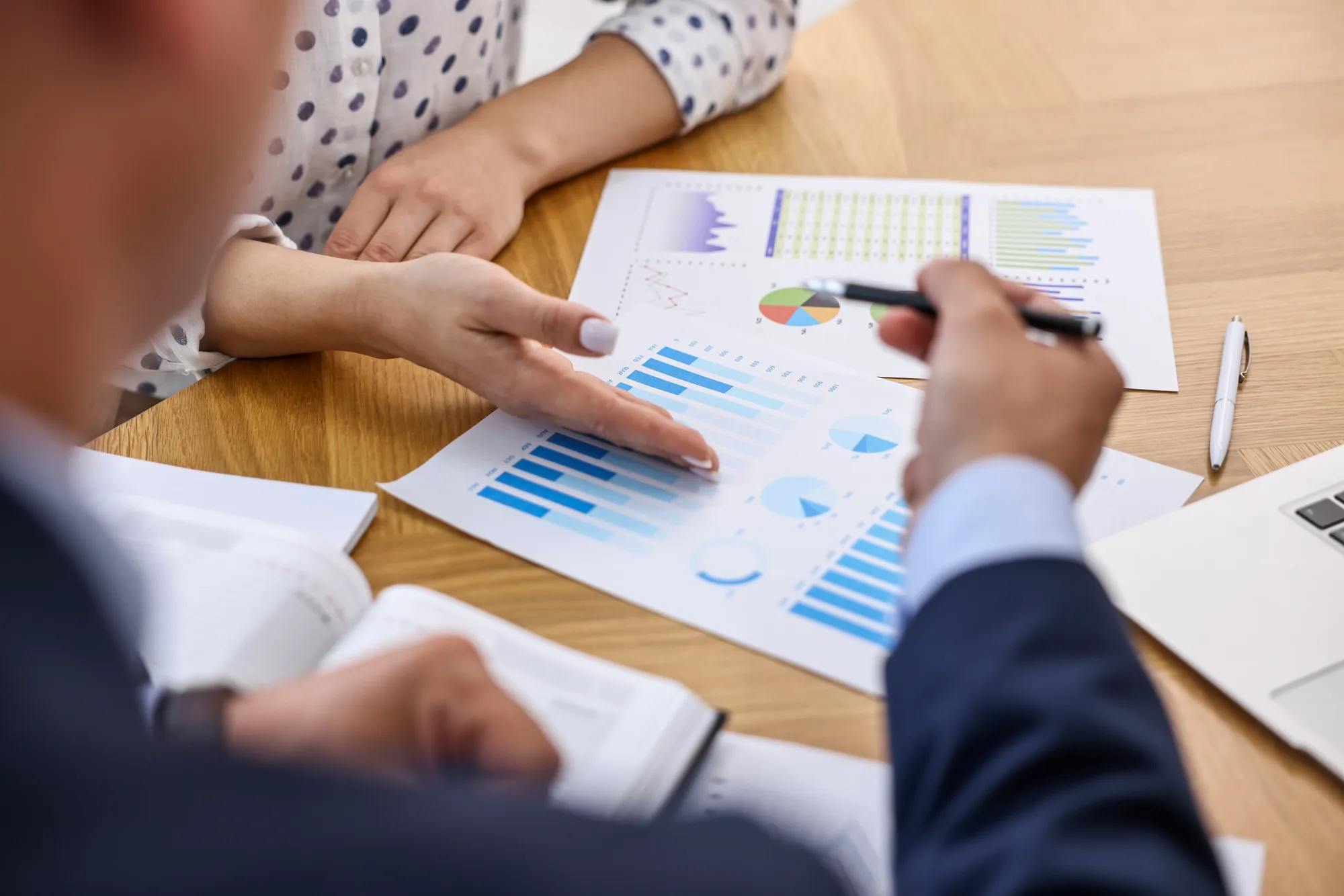 reviewing charts