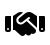 Icon of hands shaking