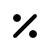 percent symbol icon
