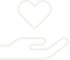 Icon of a heart hovering over an open hand