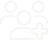 Icon of three people with a medical symbol