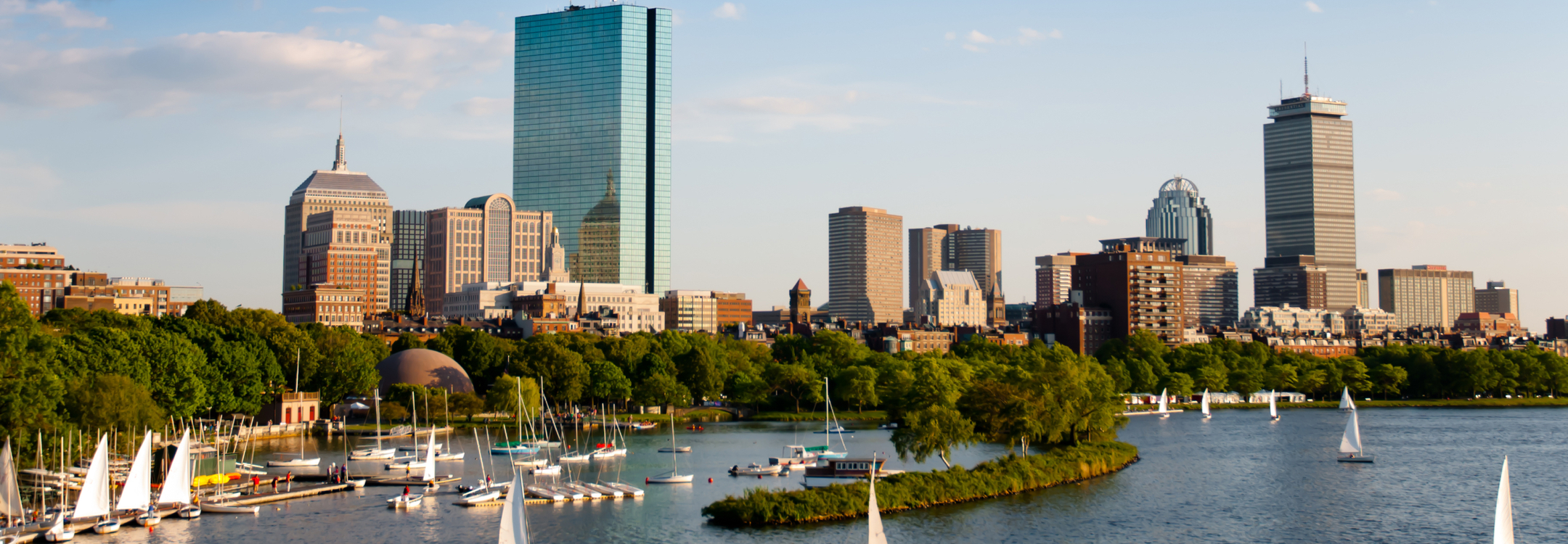 Boston skyline and harbor