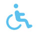 Icon of a person in a wheelchair