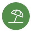Icon of an umbrella 