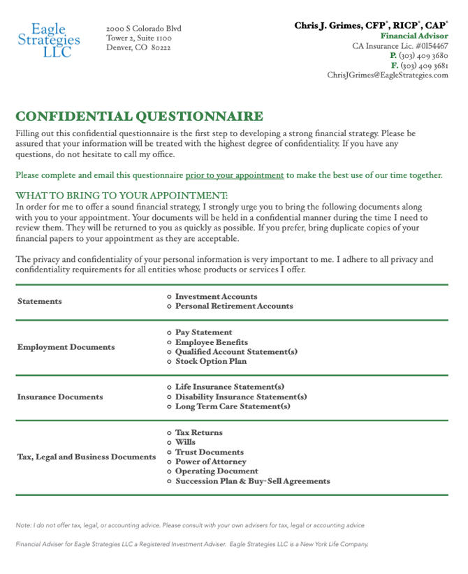 Confidential Questionnaire thumbnail image