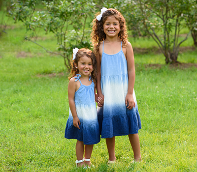 Girls smiling