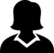 female silhouette headshot
