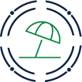 Lyon umbrella icon