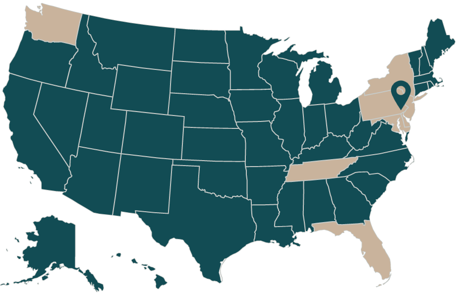 Where We Do Business map