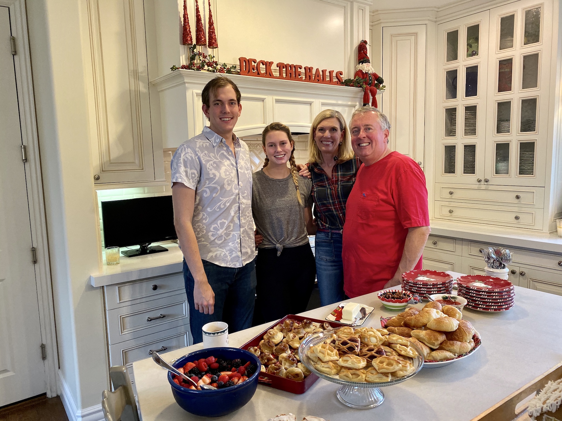 Carrie L. Hall family kitchen holiday