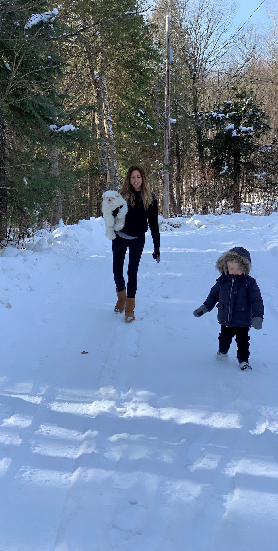 Jennifer McClintock family snow
