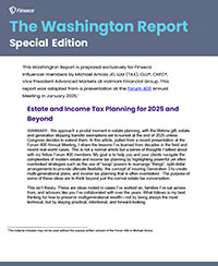 Estate and Income Tax Planning for 2025 and Beyond