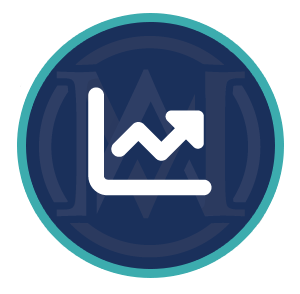 Chart arrow up icon