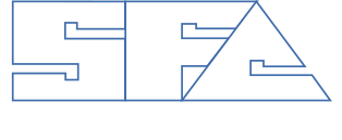 Strategic Financial Associates Logo White Blue Outline