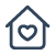 house heart icon