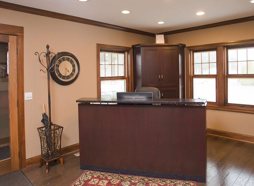 Wiskus Group interior office front desk