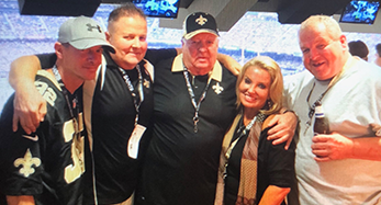 Group in Suite at Superdome Saints Game Image