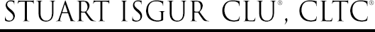 Stuart Isgur CLU Logo Black