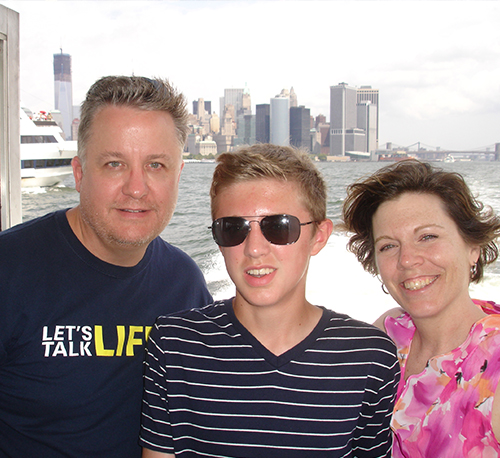 Steves Family on Boat in NYC Image