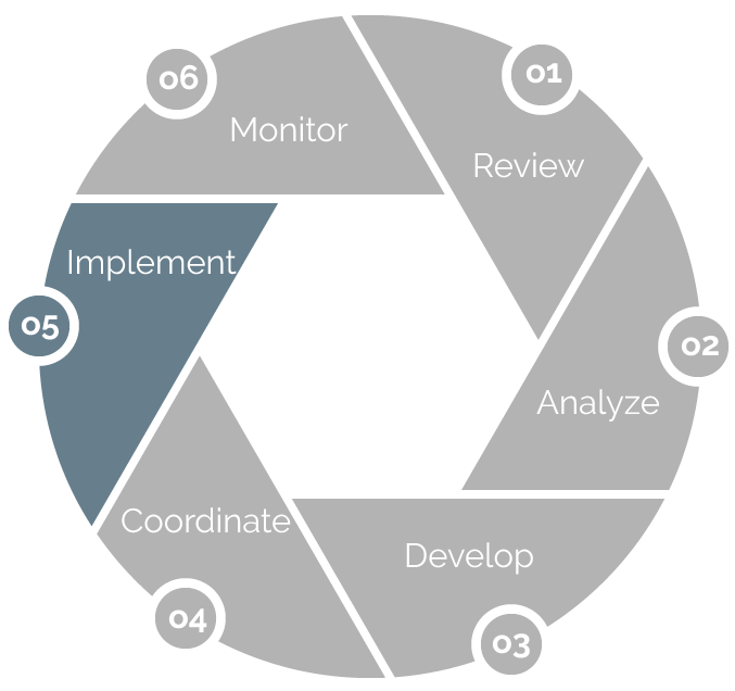 Process Wheel Graphic Step 5 Implement