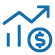 chart dollar sign icon