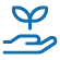 hand holding seedling icon