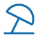 umbrella beach icon