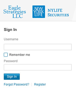 Eagle Strategies/NYLIFE Securities > Login Screen